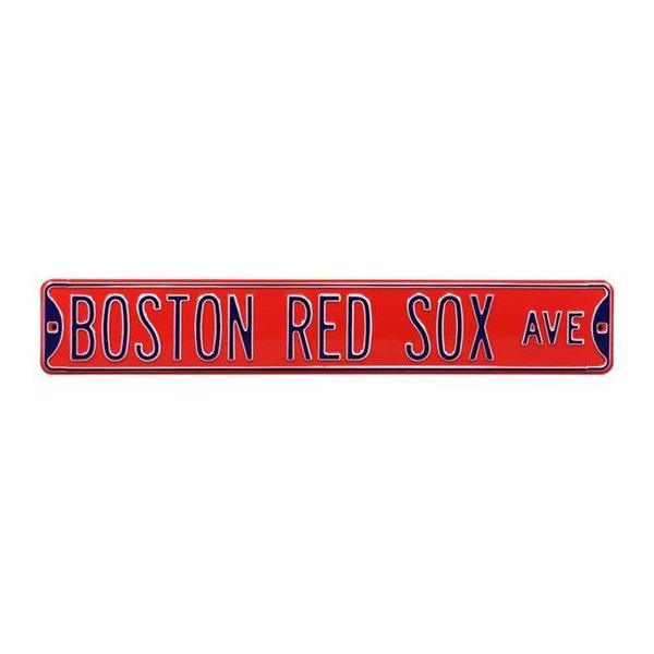 Authentic Street Signs Authentic Street Signs 30151 Boston Red Sox Avenue Red Street Sign 30151